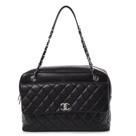 chanel mini quilted bowler black satchel|CHANEL Pre.